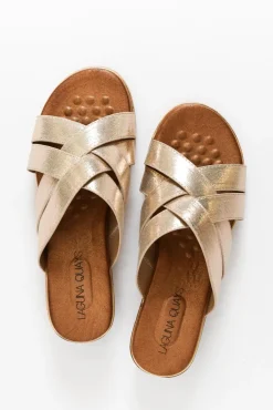 Slides<Laguna Quays Vanish Gold Cross Over Slide