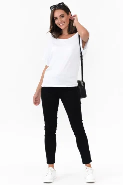 Jeans<Threadz Verona Black Cotton Stretch Jean