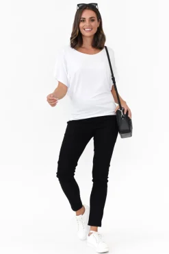 Jeans<Threadz Verona Black Cotton Stretch Jean