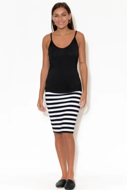 Sleeveless Tops<Betty Basics Veronica Black Reversible Cami