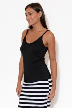 Sleeveless Tops<Betty Basics Veronica Black Reversible Cami
