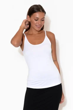 Sleeveless Tops<Betty Basics Veronica White Reversible Cami