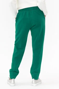 Pants<Elm Victoria Teal Cotton Drawstring Pant