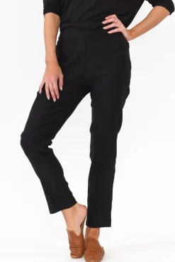 Pants<Slate the Label Vinny Black Stretch Pant