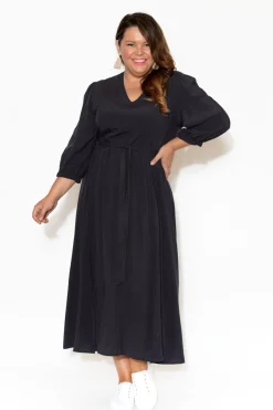 Maxi Dresses<Slate the Label Viva Black Modal Maxi Dress