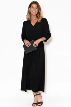 Maxi Dresses<Slate the Label Viva Black Modal Maxi Dress