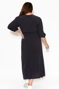 Maxi Dresses<Slate the Label Viva Black Modal Maxi Dress