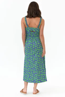 Cotton Dresses<Wear Colour Waldon Green Spot Cotton Dress