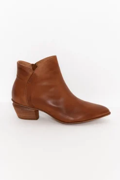 Boots<EOS Weston Brandy Leather Ankle Boot