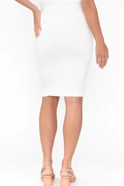 Skirts<Bamboo Body White Bamboo Double Layer Skirt