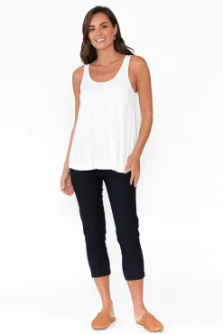 Sleeveless Tops<Bamboo Body White Bamboo Relaxed Singlet