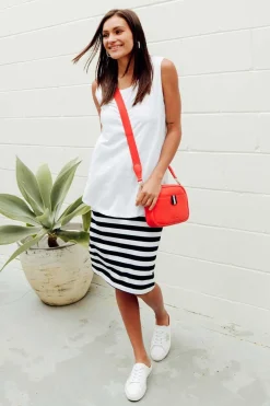 Cotton Tops<Elm White Cotton Scoop Tank