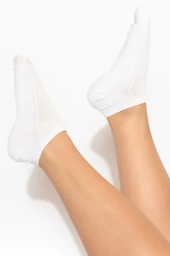 White Sneakers<Ambra White Cotton Two Pack Ankle Sock