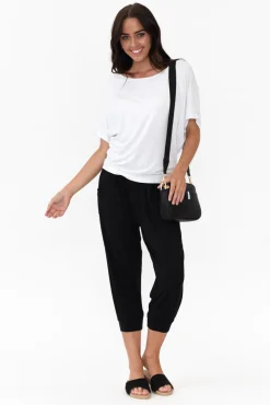 Sleeved Tops<Betty Basics White Maui Tee