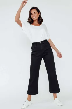 Jeans<Betty Basics Winnie Black Wide Leg Jean