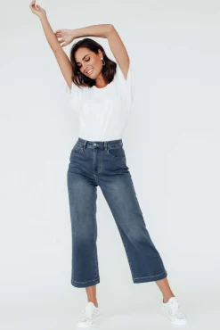 Jeans<Betty Basics Winnie Blue Wide Leg Jean