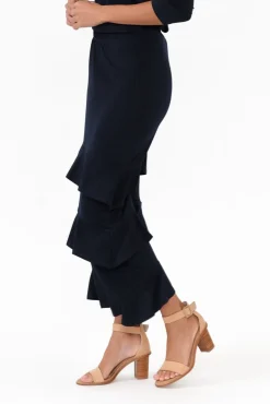 Skirts<Illium Zella Navy Tiered Frill Skirt