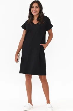 Above Knee Dresses<Betty Basics Zena Black T-Shirt Dress